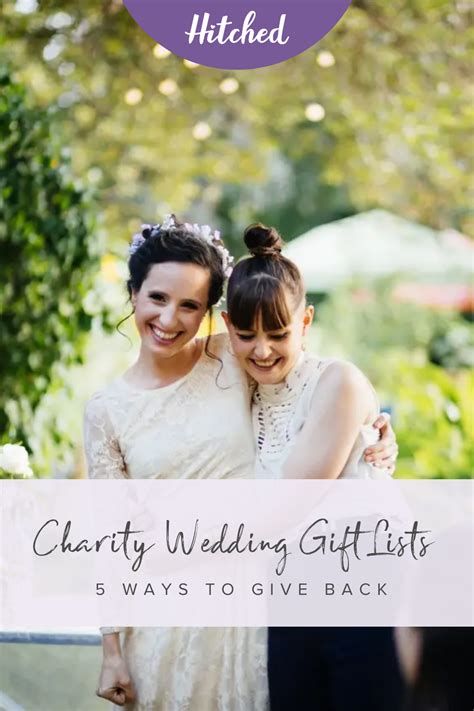 Charity Wedding Gift Lists: 5 Ways to Give Back .